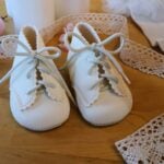 Ghetuțe botez B 620 - ivoire