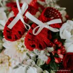 Botoșei croșetați Săndăluță - roșu