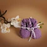 Botoșei croșetați Biscuite - lila