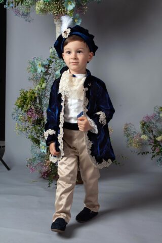 Costum Fabrizio - bleumarin (1-4 ani)