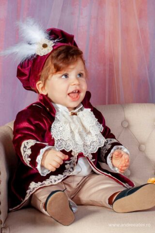 Costum botez baieti-BFBR369-Burgundy (1)