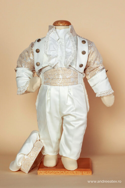 Costum Vicenzo - auriu - imagine 3