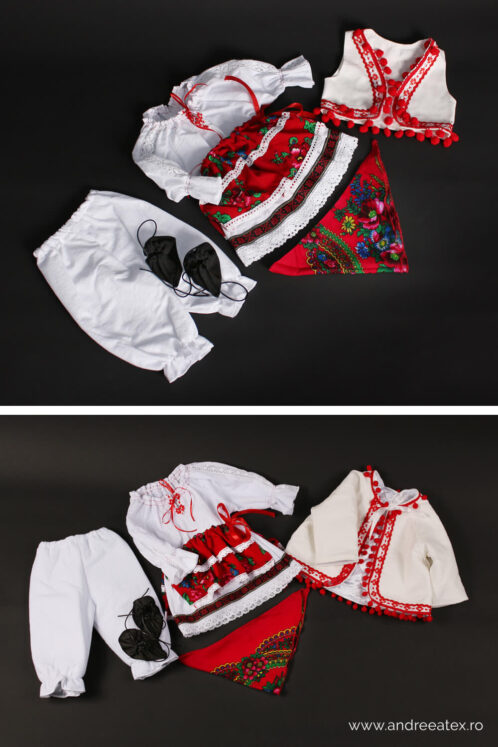 Costum Tradițional Fete - Jachetă - imagine 8