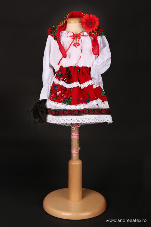 Costum Tradițional Fete - Jachetă - imagine 3