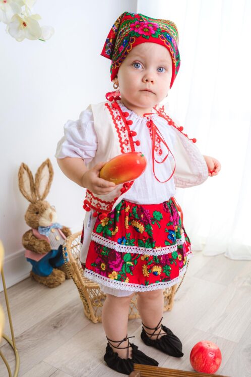 Costum Tradițional Fete - Vestă - imagine 3