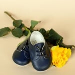 Pantofi botez B 010 - bleumarin