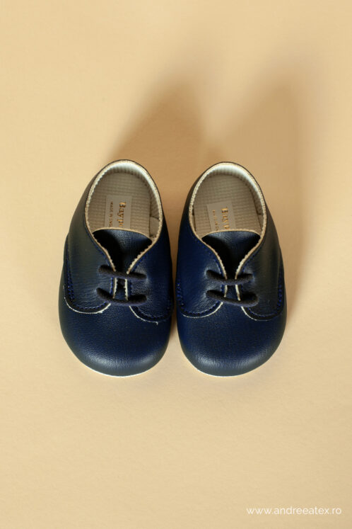 Pantofi botez B 010 - bleumarin - imagine 5