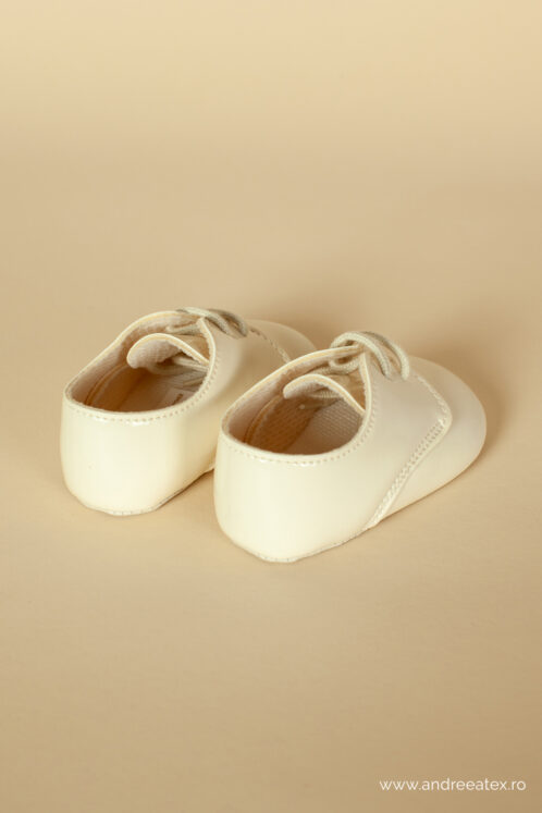 Pantofi botez B 010 - ivoire - imagine 3