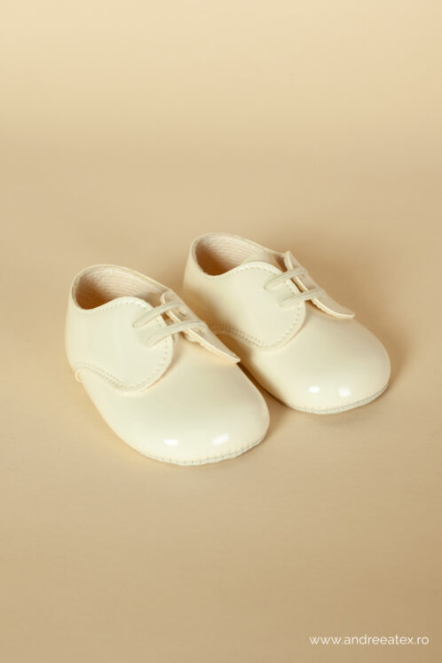 Pantofi botez B 010 - ivoire - imagine 5