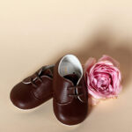 Pantofi botez B 010 - maro