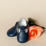 Pantofi botez B 625 - bleumarin