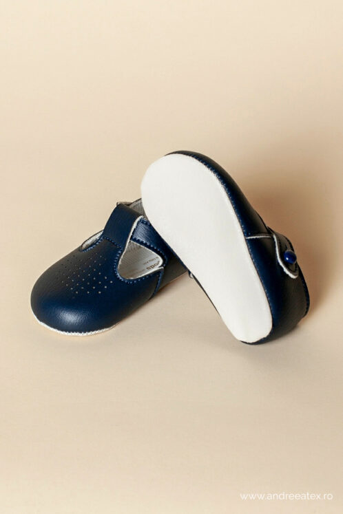 Pantofi botez B 625 - bleumarin - imagine 4