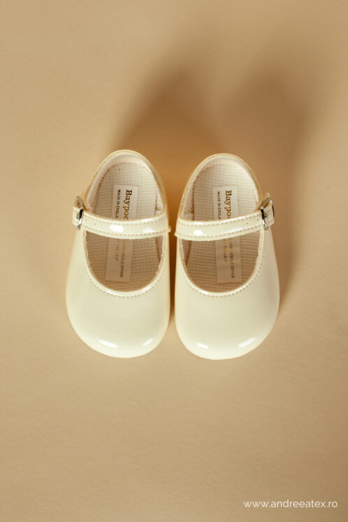 Pantofi botez B 021 - ivoire - imagine 5