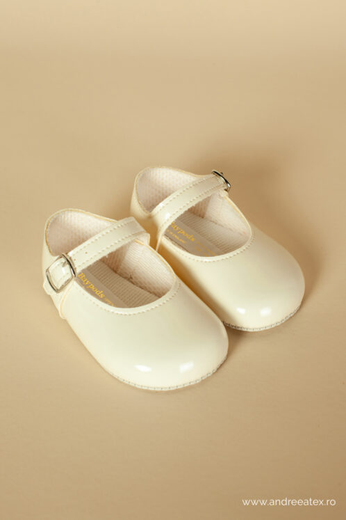 Pantofi botez B 021 - ivoire - imagine 4