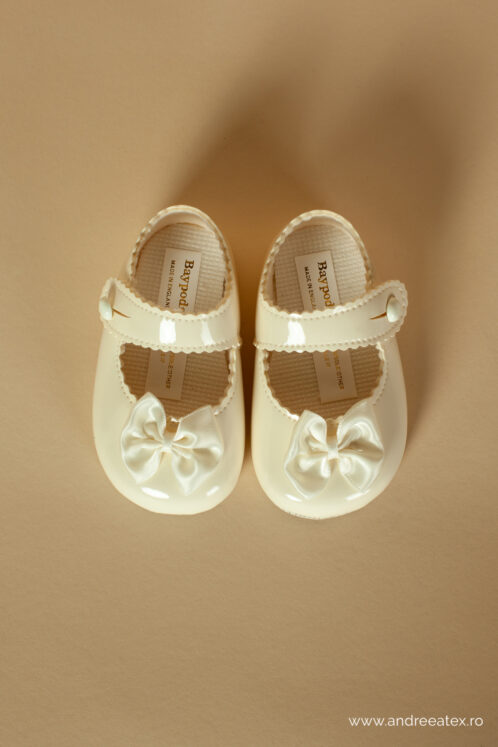 Pantofi botez B 604 - ivoire - imagine 4