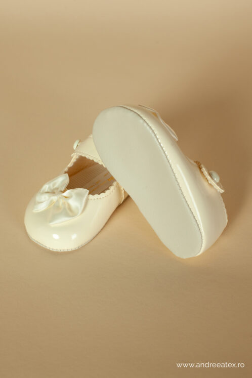 Pantofi botez B 604 - ivoire - imagine 6