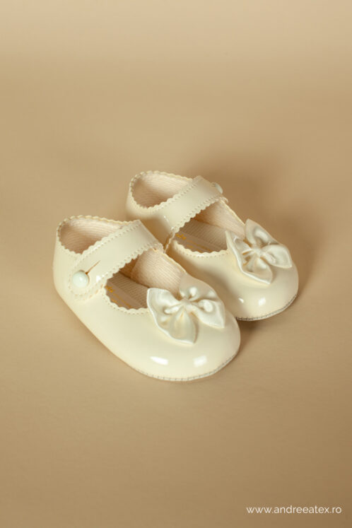 Pantofi botez B 604 - ivoire - imagine 3