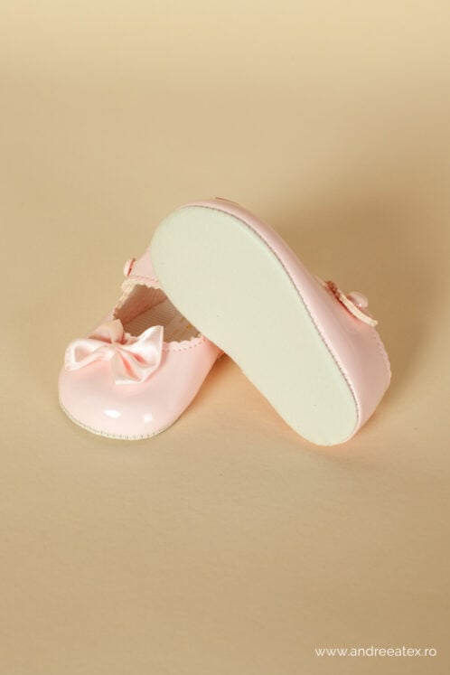 Pantofi botez B 604 - roz - imagine 6