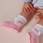 Botoșei croșetați Biscuite - roz