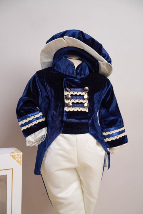 Costum Redingotă - bleumarin - imagine 5