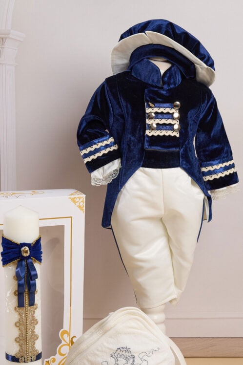 Costum Redingotă - bleumarin - imagine 2
