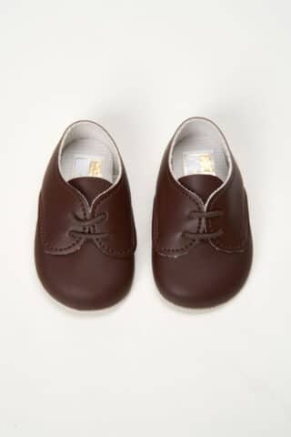 Pantofi botez B 010 - maro