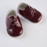 Pantofi botez B 010 - burgundy