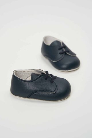 Pantofi Botez Baieti Bleu Pantofi Cu Siret Bleumarin