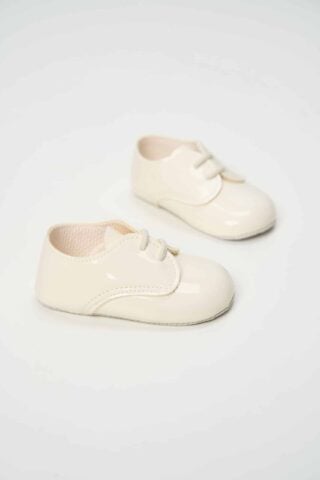 Pantofi Botez Baieti Ivoire Lac Pantofi