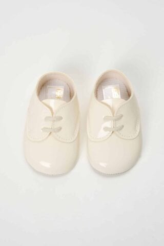 Pantofi Botez Baieti Ivoire Lac Pantofi