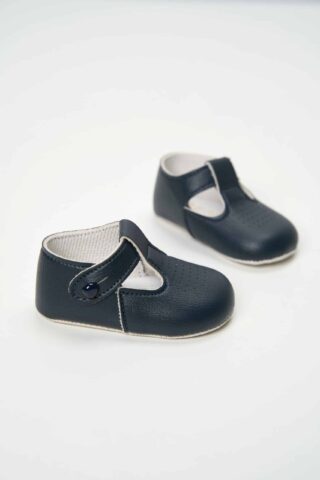 Pantofi Botez Baieti Tip Sanda Bleumarin