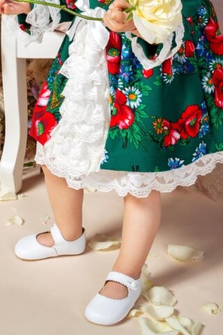 Pantofiori Emma - alb