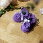 Botoșei croșetați Floare - lila