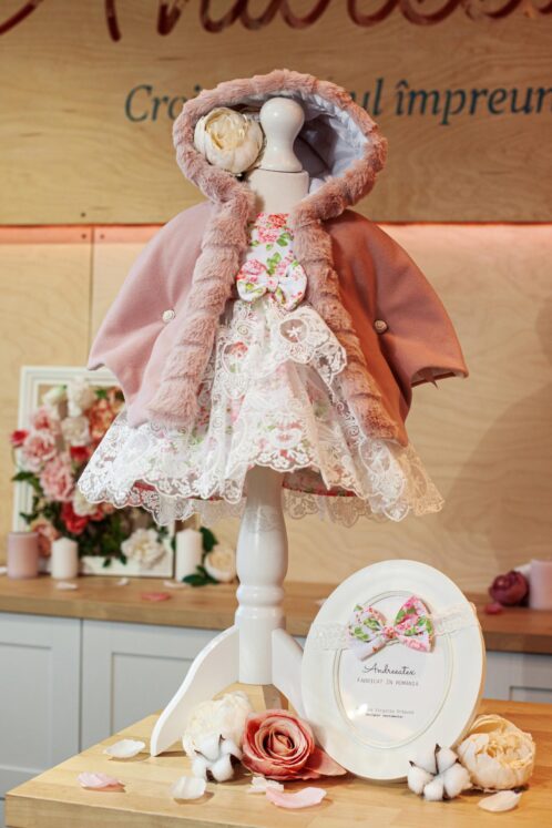 Capă Fetițe - rose vintage - imagine 2