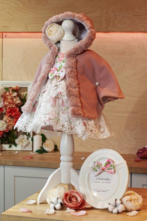 Capă Fetițe - rose vintage - imagine 3