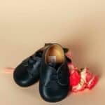 Pantofiori piele naturală 100% Thomas - bleumarin