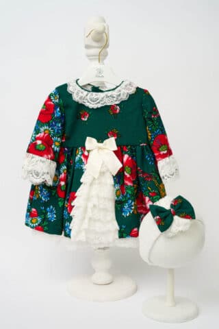 Rochiță Eva Tradiții - verde