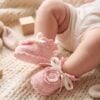 Botosi Pentru Bebelusi Crosetati Botez Fete Roz Floare