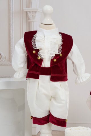 Costum Micul Marchiz - burgundy