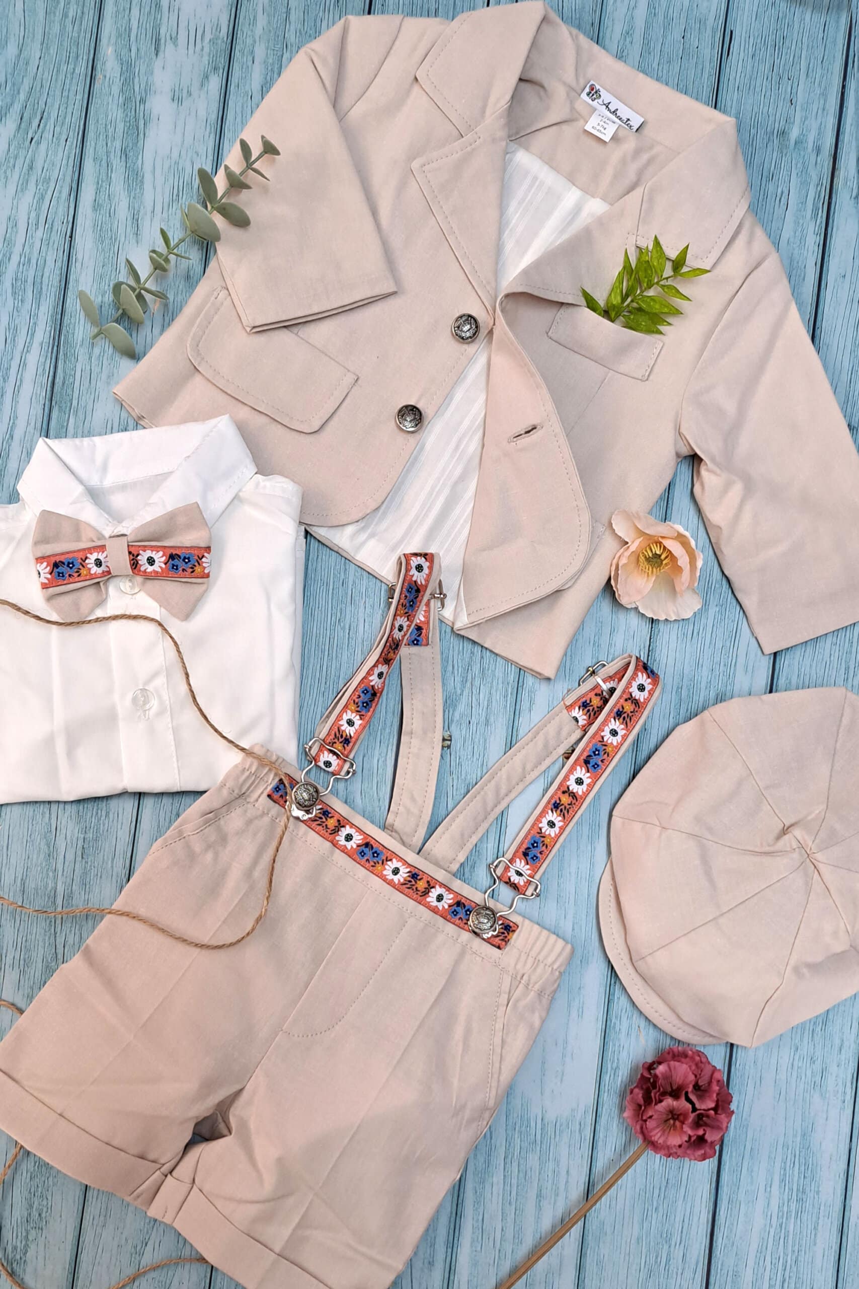 Costum Jules - bej 4 Costum Jules - bej - imagine 4