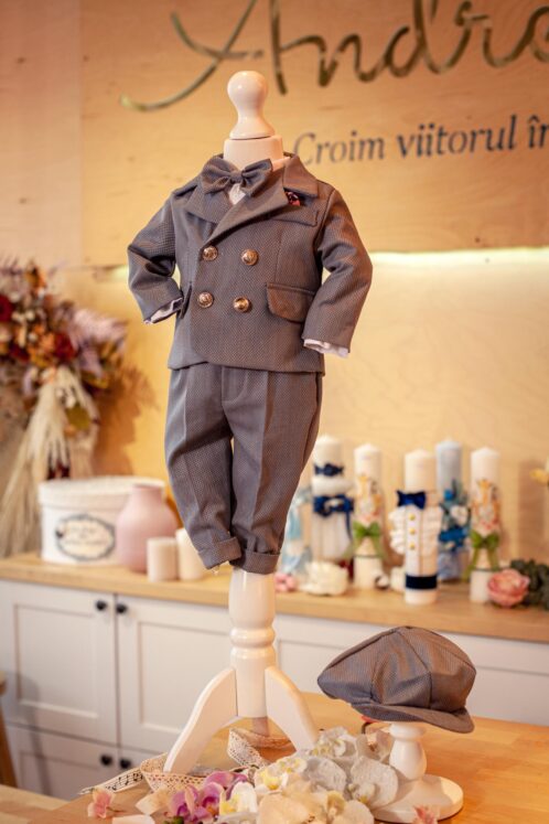 Costum Felix - gri - imagine 5