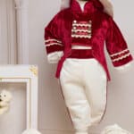 Costum Redingotă - burgundy