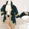 Costum De Botez Catifea Cu Redingota Fabrizio Verde