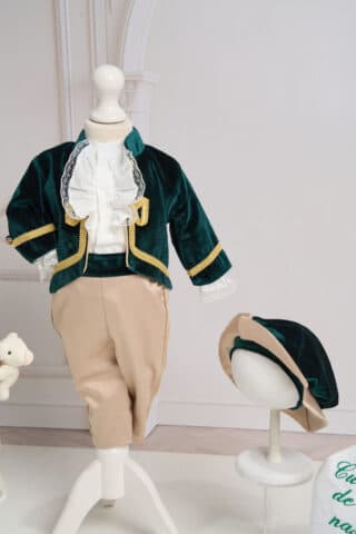 costum-de-botez-baieti-catifea-verde-micul-print