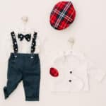 Costum De Botez Copii Costum Ivoire Pantaloni Bleumarin