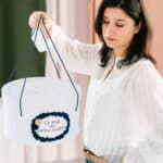 Cufăr botez - bleumarin