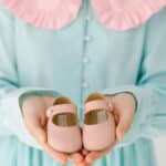 Pantofiori Emma - roz-vintage