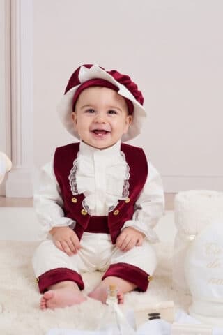 Costum Micul Marchiz - burgundy