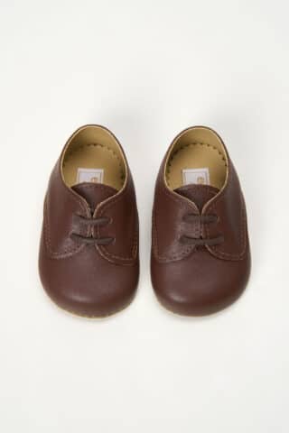 Pantofiori piele naturală 100% Thomas - maro