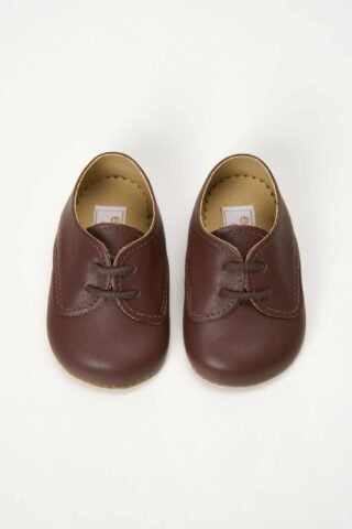 Pantofi Piele Baieti Maro 2